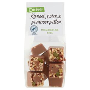 La Place Melkchocolade Bites met Kaneel, Noten & Pompoenpitten 150g