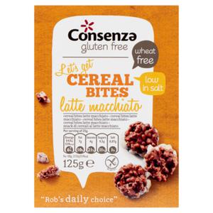 Consenz@ Consenza Gluten Free Cereal Bites Latte Macchiatto 125g