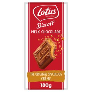 Lotus Biscoff speculoos melk chocoladereep speculoos vulling 180g