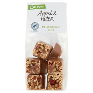 La Place Melkchocolade Bites met Appel & Noten 150g