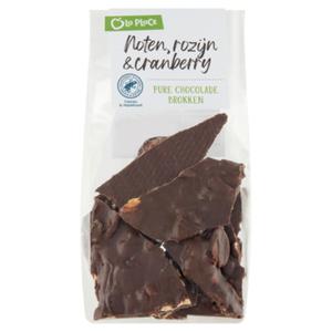 La Place Chocolade Brokken Puur met Noten, Rozijn & Cranberry 150g