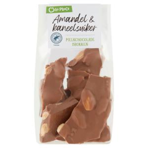 La Place Amandel & Kaneelsuiker Melkchocolade Brokken 150g