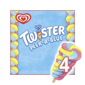 Ola Waterijs Twister Peek-a-Blue 4 x 70ml