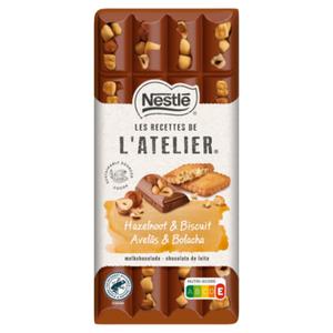 LES RECETTES DE L'ATELIER NESTLE L'ATELIER Melkchocolade hazelnoot & biscuit