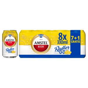 Amstel Radler Citroen 0.0 Bier Blik 7+1 x 330ml