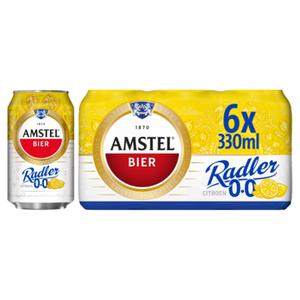 Amstel Radler Citroen 0.0 Bier Blik 6 x 330ml