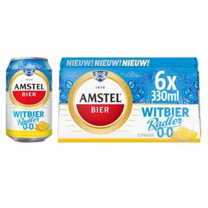 Amstel Witbier Radler 0.0 Bier Blik 6 x 330ml