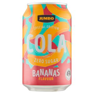 Jumbo - Cola Zero Sugar - Bananen Smaak - Blik - 330ML