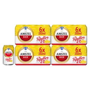 Amstel Radler Bier Citroen Blik 4 x 6 x 330ml