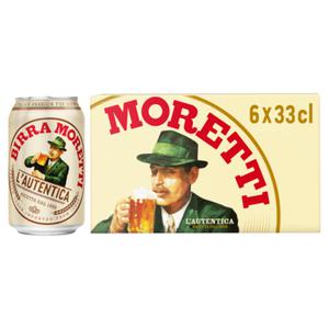 Birra Moretti L'Autentica Bier Blik 6x33cl