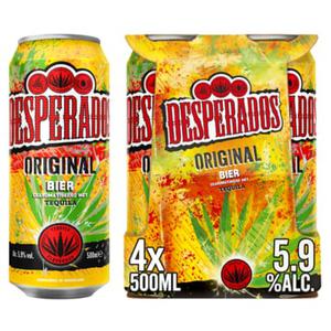 Desperados Original Bier Blik 4 x 500ml