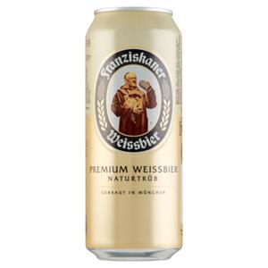 Franziskaner Weissbier Premium Weissbier Naturtrub Blik 0, 5L