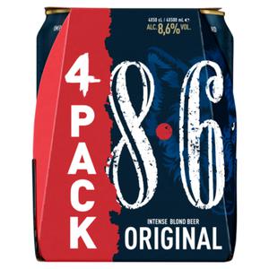 8.6 Original sterk blond speciaal bier blik 4 x 500ML