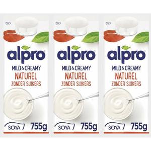 Alpro Mild & creamy zonder suikers 3-pakket