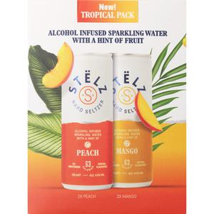 Stelz Hard seltzer tropical pack