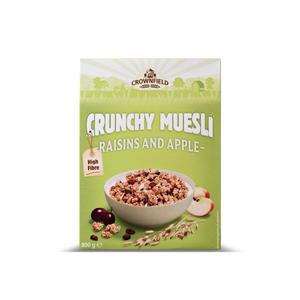 Crownfield Krokante muesli appel-rozijn