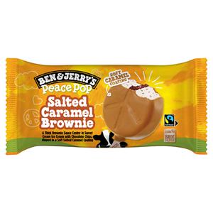 Ben & Jerry's Peace Pop Salted Caramel Brownie