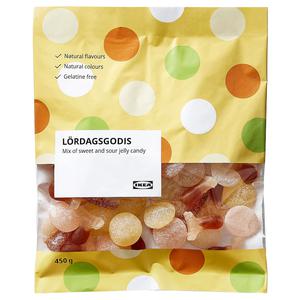 IKEA LORDAGSGODIS Gemengde zoete en zure jelly gums