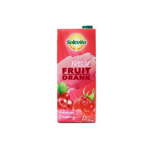 Solevita Frisse fruitdrank framboos-cranberry