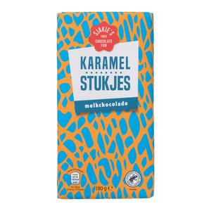 Sjakie's Chocoladereep met karamel stukjes