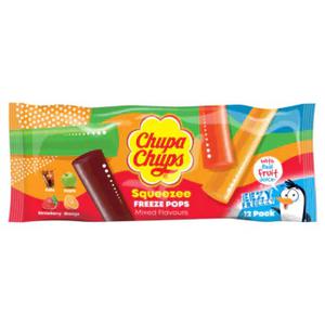 Chupa Chups Eezy Freezzy Squeezee Freeze Pops Mixed Flavours