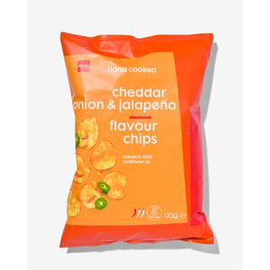 Hema chips met cheddar, ui, jalapeno 125gram