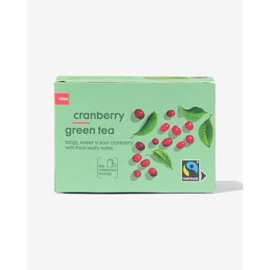 Hema groene thee cranberry - 20 stuks