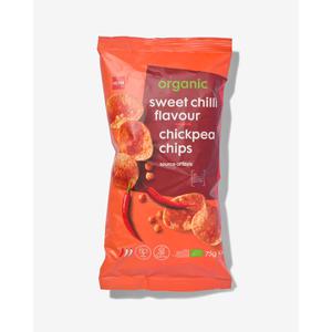 Hema kikkererwtenchips met zoete chilismaak 75gram