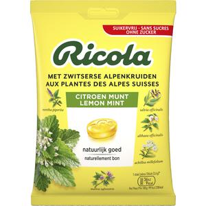 Ricola Citroen munt suikervrij