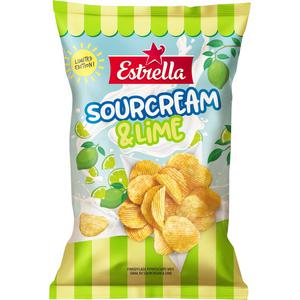 Estrella Sour Cream & Lime 160g