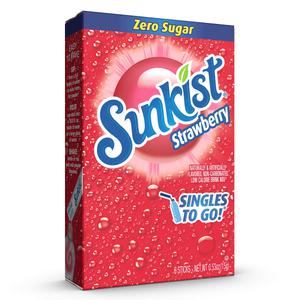 Sunkist Strawberry Singles To Go 6-pack 15g