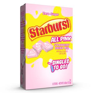 Starburst All Pink Strawberry Singles To Go 6-pack 12.2g