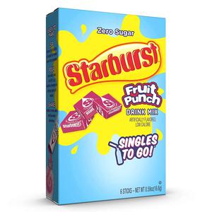 Starburst Fruit Punch Singles To Go 6-pack 16.6g