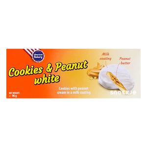 American Bakery Cookies & Peanut White 96g