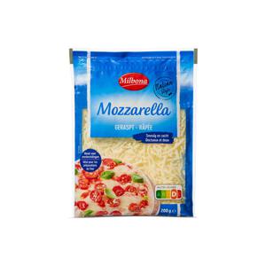 Milbona Geraspte mozzarella