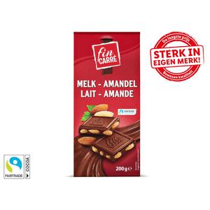 Fin Carre Melkchocolade met hele amandelen