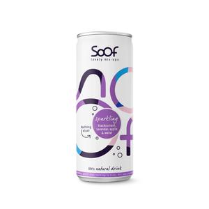 Soof Sparkling Zwarte Bes, Lavendel, Appel & Water