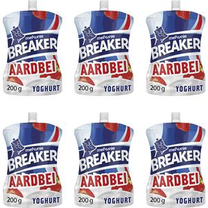 Melkunie Breaker aardbei yoghurt 6-pack