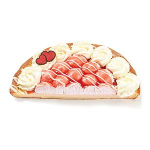 Spar aardbeienbavaroise vlaai half