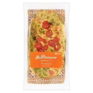 Mediterraneo foccacia basilicum tomaat