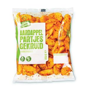 Lekkermakkelijk gekruide aardappel partjes