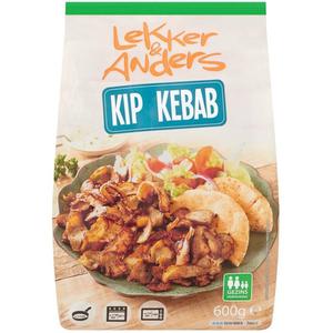 Lekker en Anders kip kebab het vlees is al voorgegaard