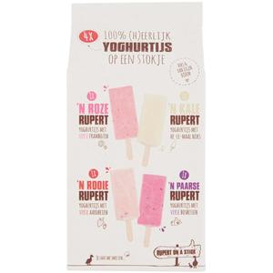 Rupert on a stick yoghurtijs met seizoensfruit