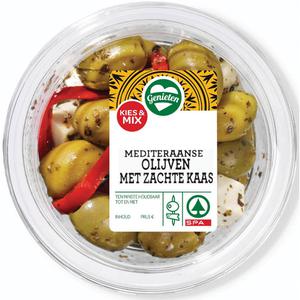 Spar olijven zachte kaas