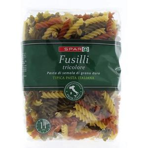 Spar pasta fusilli tiricolore