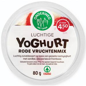 Spar luchtige yoghurt met rode vruchtenmix