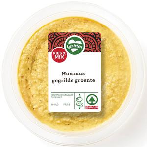 Spar hummus gegrilde groenten