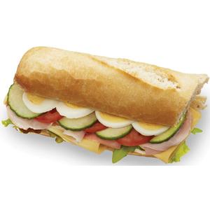 Spar baguette rustiek wit gezond ham