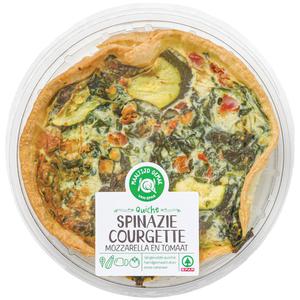 Spar Ambachtelijke quiche Spinazie, kaas, courgette en paprika