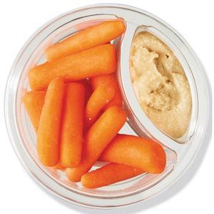 Spar wortel met hummus